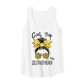 Womens Girls Trip Siesta Key Beach 2026 Vacation Girls Weekend Tank Top