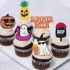 Summerween Cupcake Topper Spooky Party Decoration Summer Ghost Beach Boo