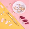 PAGOW 71 PCS Dangle Nail Art Charms, Nail Jewelry Rings