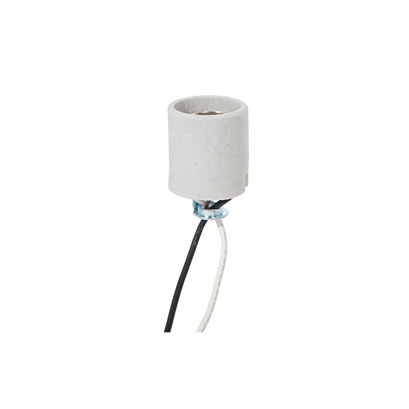B&P Lamp® Medium Base E26 Keyless Unglazed Porcelain Socket with