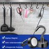 Keukenket Magnetic Hooks, Extra Strong, Black, Neodymium Magnet with Hooks,