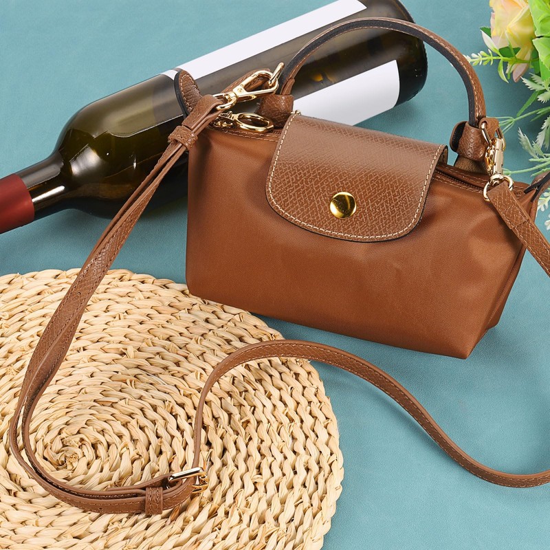 sourcing map Leather Bag Strap Replacement Adjustable Crossbody Bag Straps