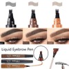 KARLOR Eyebrow Pencils Set, 2 Liquid Eyebrow Pencils, Curl Drawing,
