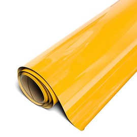 Stretch EasyWeed Heat Transfer Vinyl HTV for T-Shirts 30cm by 1.5m Roll + Weeder (Sun Yellow)
