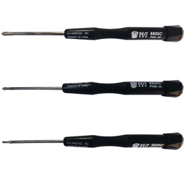 Uacen Set of 3 Phillips PH0 PH00 PH000 Precision Screwdrivers Model Making Precision Mechanics with Twist Cap