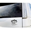 Issho "I'm Sorry for Slow" Magnet Sticker (Car) D (White