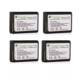 For Canon LP-E10 Battery Replace  for Canon EOS 1100D,1200D,13 - 4pcs LP-E10 Batteries