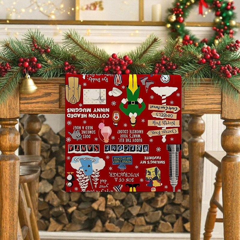 Funny Christmas Table Runner Happy Xmas Kitchen Dining Table Centerpiece
