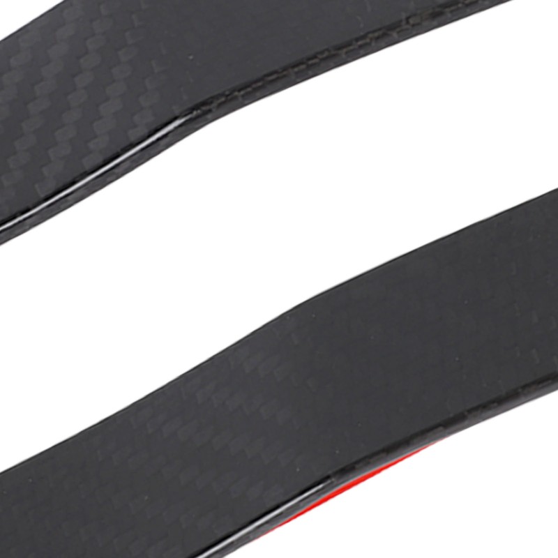 Side Marker Plate Ornaments Glossy Carbon Fiber UV Wear Resistant