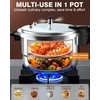 WantJoin 4QT Aluminum Pressure Cooker w/Release Valve & Multiple Protective