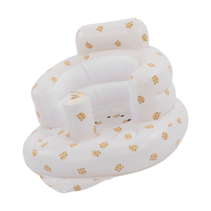 Baby Inflatable Bathing Seat Soft PVC Cartoon Animal Pattern Baby
