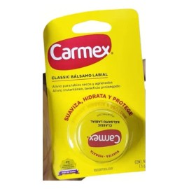 Bálsamo Labial Carmex Clásico de 7.5 g para Labios Hidratados y Protegidos                                                                            
