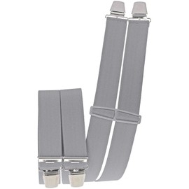 Harrys-Collection Men's Braces 4 Extra Strong Clips Single Colour -