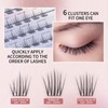 MLEN DIARY Manga Lashes 120 Cluster Lashes 9-12mm D Curl