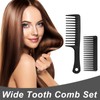 2PCS Wide Tooth Comb for Curly - Large Hair Detangling