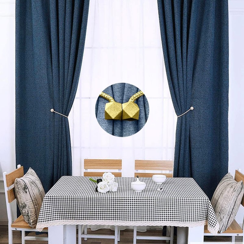 Yatinkim 2 Pack Curtain Ties Magnetic Tiebacks Drapes Holders Window