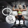 Gzrlyf Single Taken at the Gym Keychain Gym Lover Gifts