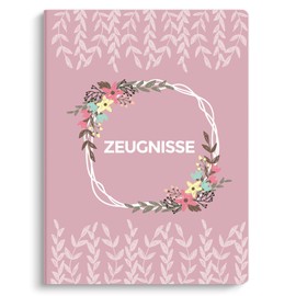 SKYDUE Certificate Folder A4, High-Quality Plastic Folder with 30 Pockets, Certificate Folder for Archiving Certificates and Organising Important Documents (Pink)