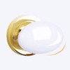 1 Piece Door Knob, Egg Shaped Round Classic Door Knob,