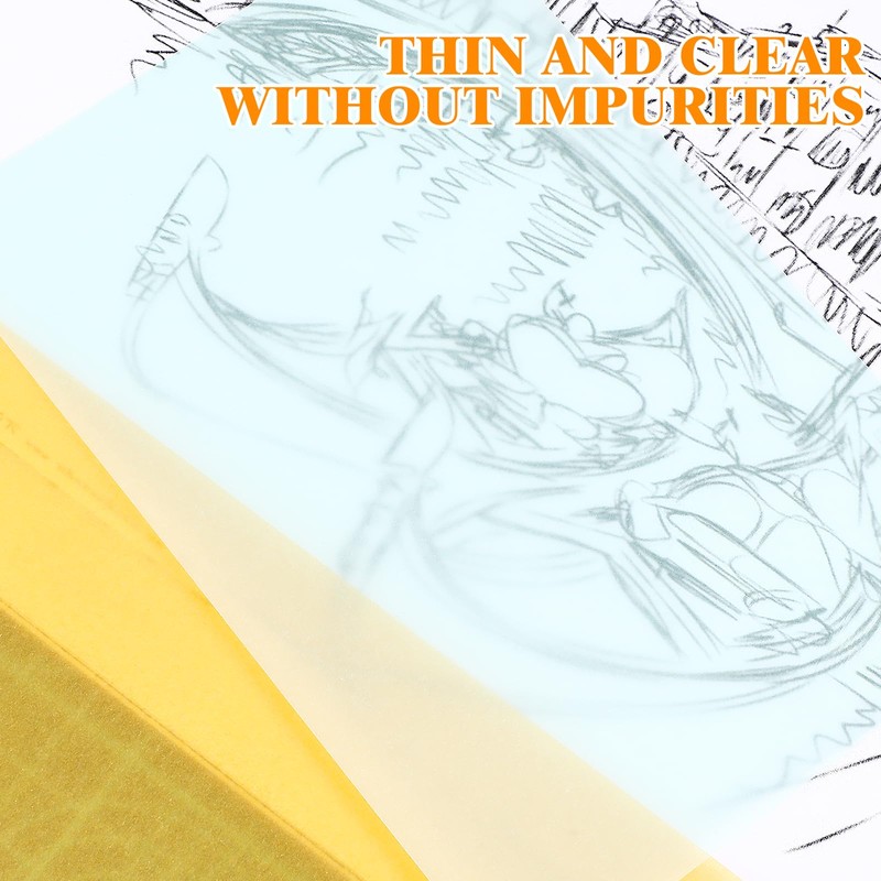 Operitacx 50 Sheet Carbon Paper, A5 Tracing Paper, Colored Graphite