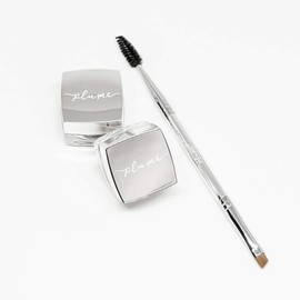 Plume Nourish & Define Brow Pomade with Brush - Ashy Daybreak