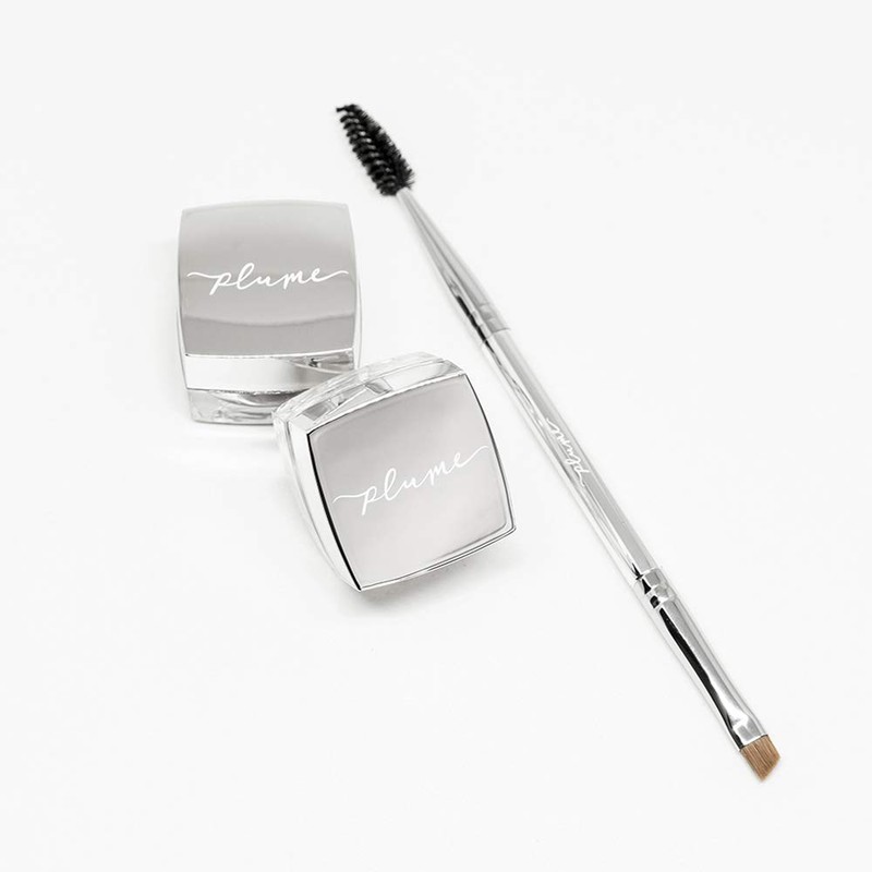 Plume Nourish & Define Brow Pomade with Brush - Ashy