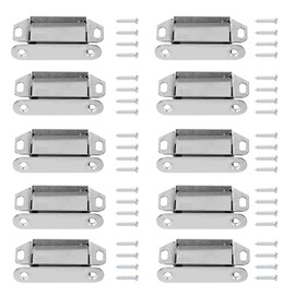 10pcs Household Stainless Steel Strong Magnetic Door Catch Furniture Cabinet Cupboard Latch