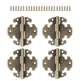 Pack of 4 Antique Hinges, Decorative Hinges, Stainless Steel Hinges, Cabinet Hinges, Door Hinges, Metal Hinges, for Cabinets for Wooden Doors, Decorative Hinges