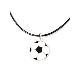 Dreambase Football Pendant with Chain, Football Fan, World Cup 2022, Sport, Zinc Alloy, Leather, No