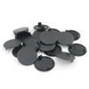 ITROLLE 20PCS 35mm Black Hinge Hole Cover Hinge Cover Cap