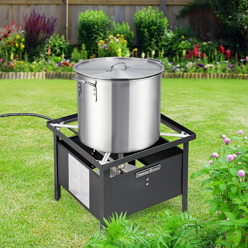 MASTER COOK 70000 BTU Propane Burner, Outdoor Camp Stove Adjustable