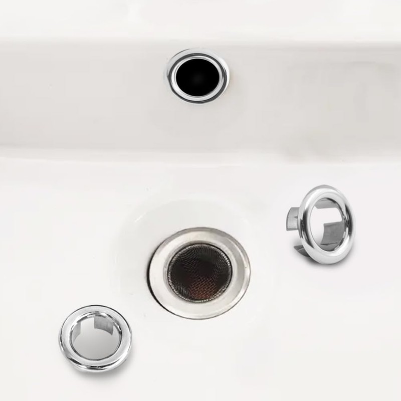 YuCool Sink Overflow Ring, Pack of 8 Universal Sink Overflow