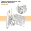 sourcing map 1/2 Inch Overlay Cabinet Hinges, 6 Pcs Self