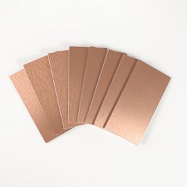 48 Pieces Copper Peel and Stick Backsplash, 3"x6" Metal Backsplash Peel and Stick Subway Tile for Kitchen Bathroom Fireplace