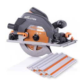 Evolution Power Tools Evolution Power Tools R185CCSX Multi-Material Circular Track Saw Kit with 40" Track Included, TCT Blade Included, Cuts Wood, Plastic, Metal & More, 7-1/4 Inch