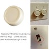 CAMGJORT RRKIV Rotary Replacement Dimmer Knobs, Ivory (5)