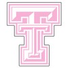 Craftique Texas Tech Decal (PINK TT DECAL (3''4''6''12''), 3 in)