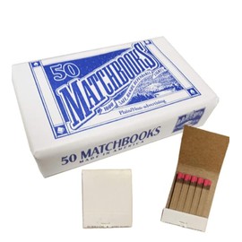 Matchbooks Book Style 20-Count Sticks 50 Books/Pack Sold as case of 4 Packs