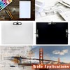 Aluminum 11x17 Clipboard A3 Metal Stainless Hangable Clipboards with 3