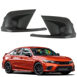 labwork Left Driver Right Passenger Sides Pair Fog Lights Assembly Replacement for Civic 2022 2023 Fog Lights Driving Lamps FL-HC2022-4D