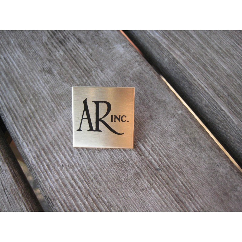 Acoustic Research Speaker Brass Badge 1-1/8" AR-3 AR-2 AR-2a Logo