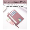 SUBORAWOS Slim Minimalist Wallet, Front Pocket Wallets, RFID Blocking, Genuine