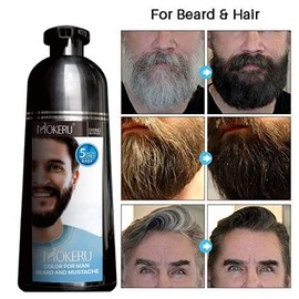 Champ Para Teir El Cabello De Hombre, Para Bigote Y Barba, Color Negro, Gel, Permanente, 5 Minutos De Duracin, Apto Para Cabello Negro.               