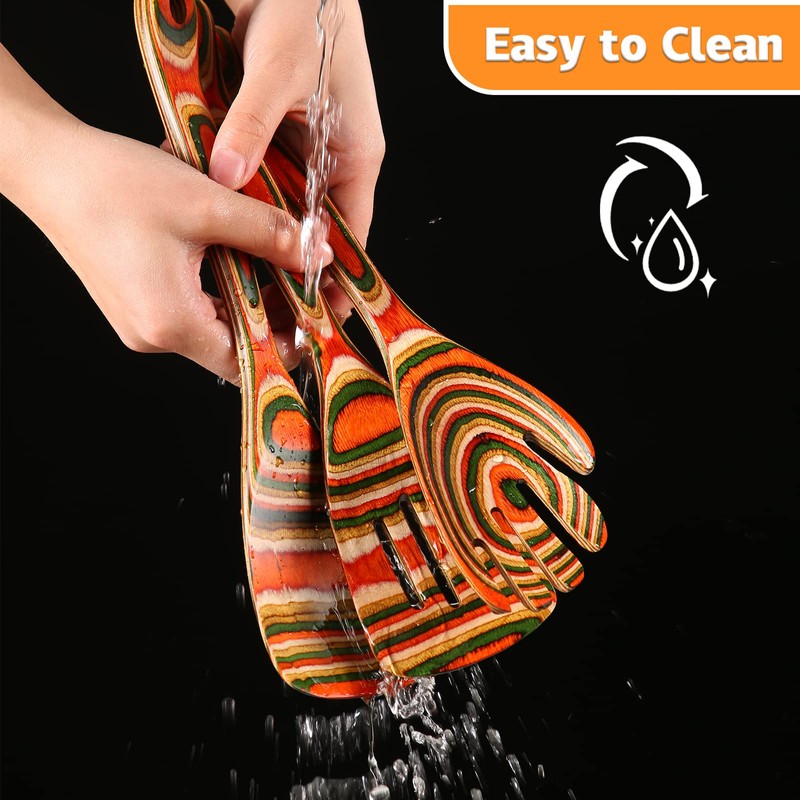 Kitchen Utensils Set for Cooking, NAYAHOSE 7 Pcs Pakkawood Wooden