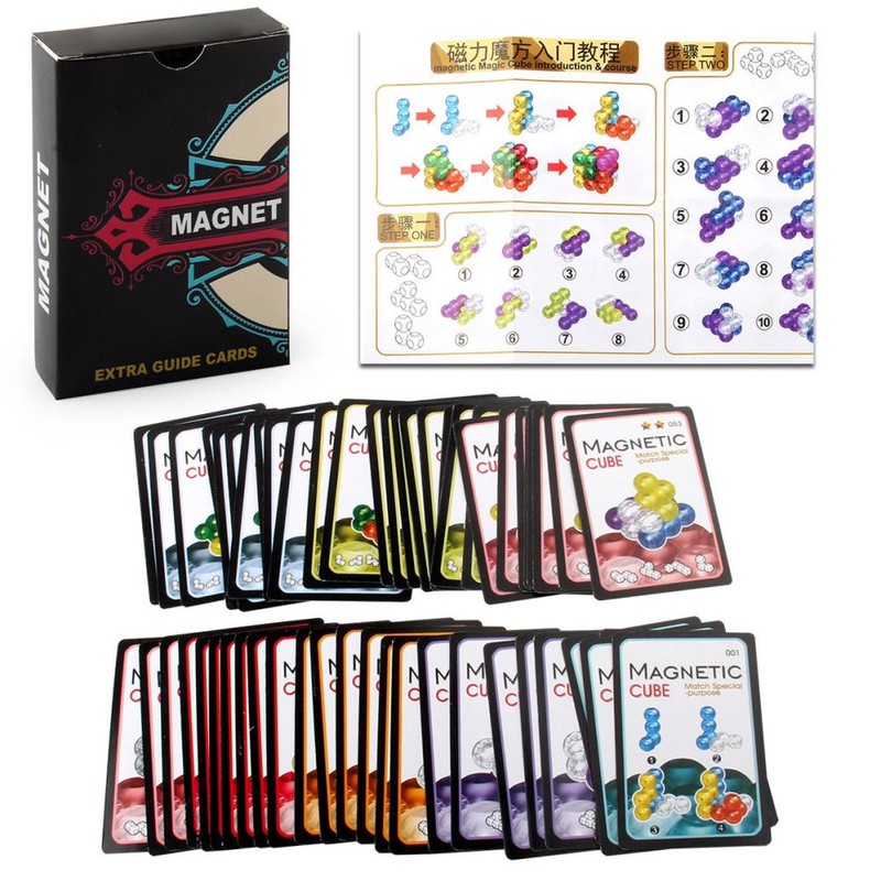 Magnetic Balls Building Blocks DIY Magnetic Sphere Balls with 54Pcs
