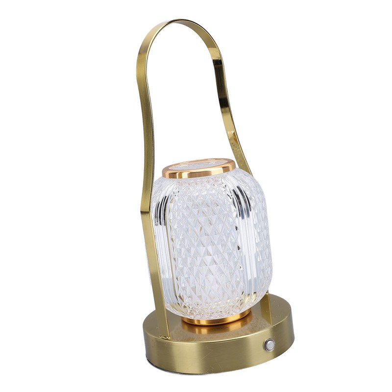Cordless Rechargeable Lantern LED Table Lamp 3600mAh Battery Operated Stepless