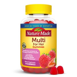 Nature Made Multivitamin For Her, Womens Multivitamin for Daily Nutritional Support, Multivitamin for Women, 70 Gummies, 35 Day Supply