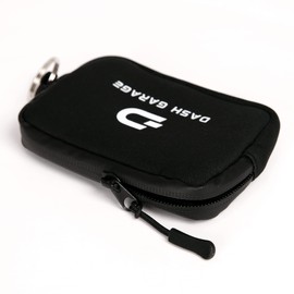 BIGH Key Bag – Motorcycle Wallet – Motorcycle Key Ring – Motorcycle Bag with Inner and Outer Ring – Neoprene Wallet – Colour: Black, black, Hydration bladder