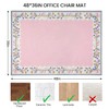 yueyaer Office Chair Mat for Hardwood/Tile Floor, 36"x48"Desk Chair Mat
