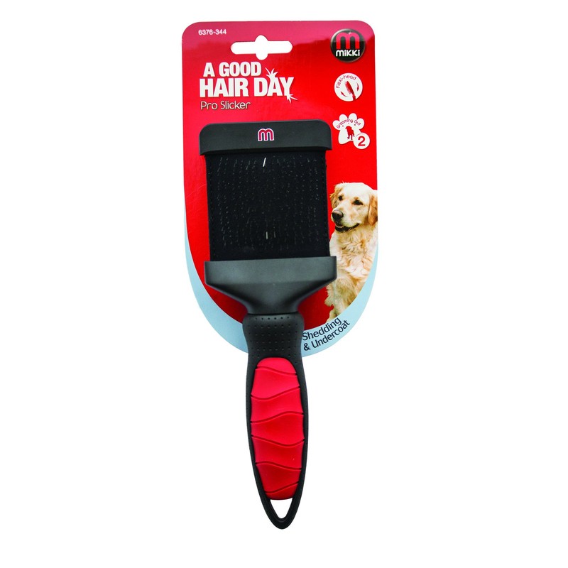 Mikki Dog, Cat Pro Slicker Brush - Remove Knots, Tangles